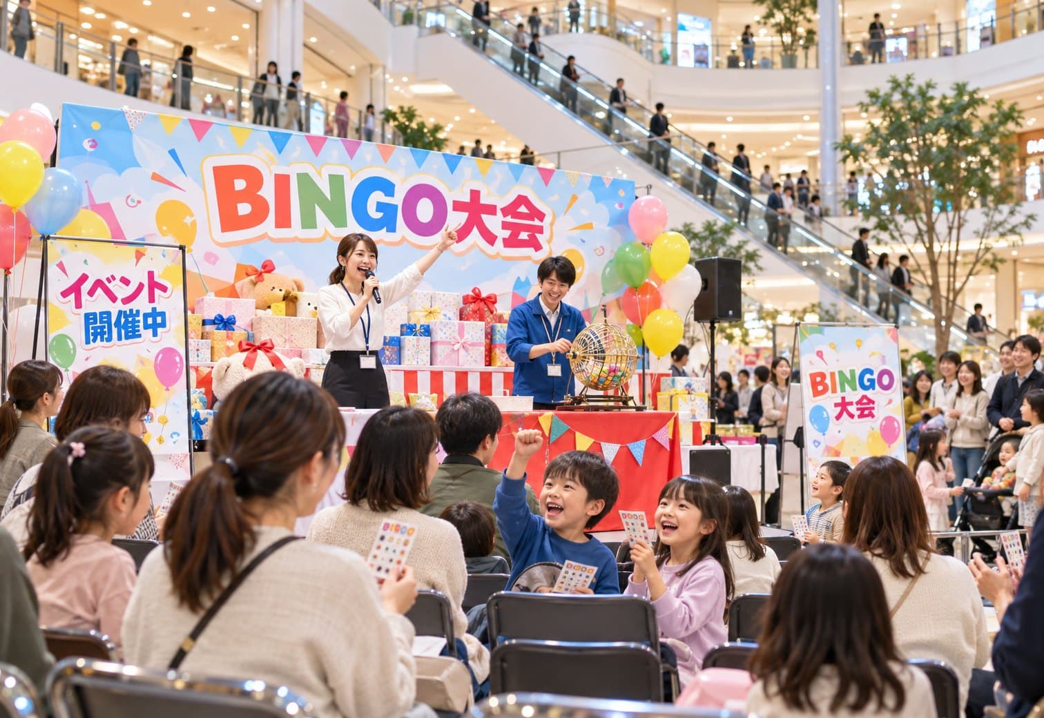 商業施設で開催されたプロモーションイベントの様子